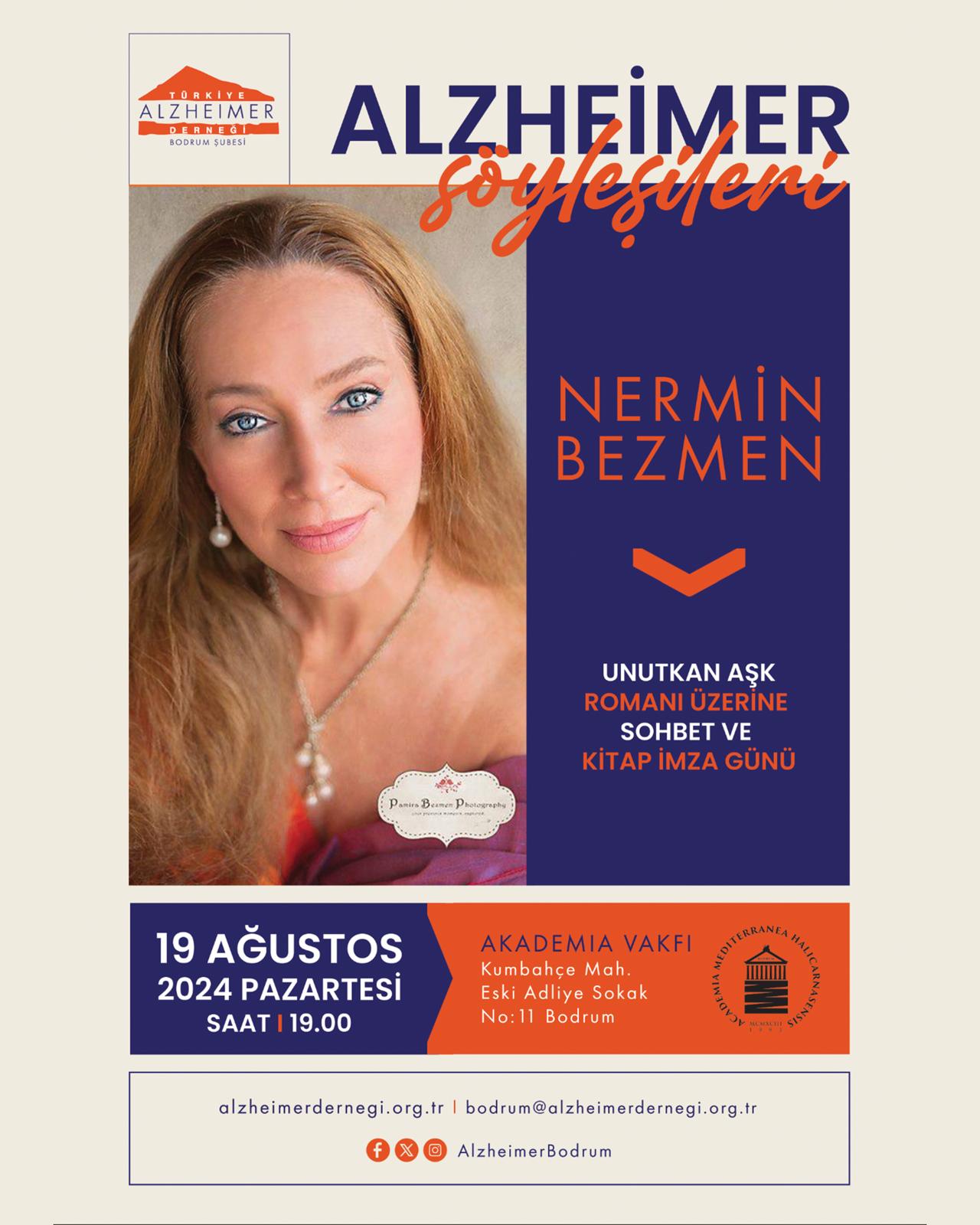 Nermin Bezmen ve Türkiye Alzheimer Derneği Bodrum Şubesi Akademia Bahçesinde