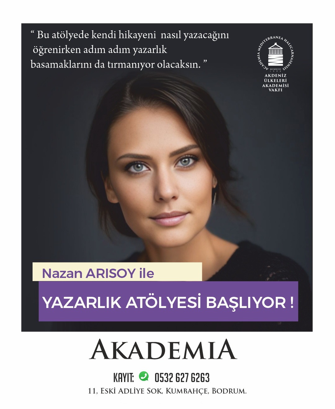 NAZAN ARISOY İLE  “ANLAT BİRLİKTE YAZALIM!”  ATÖLYESİ BAŞLIYOR?